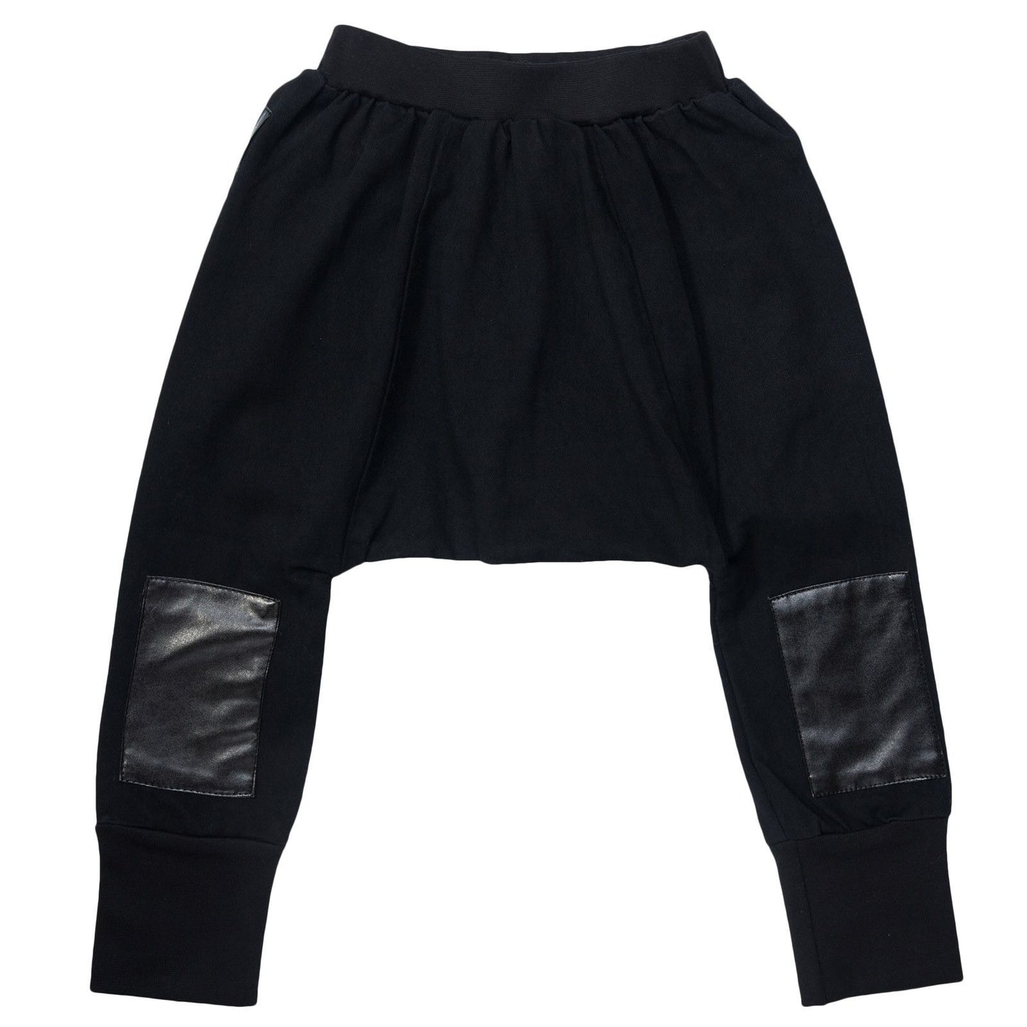 Boys&Girls Black Trousers With White Embroidery Logo