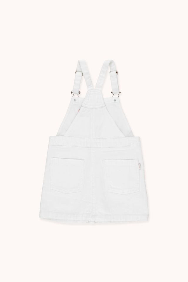Girls White Denim Skirt