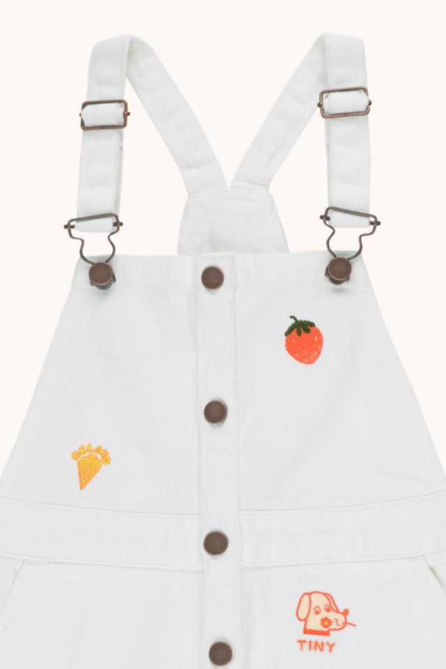 Girls White Denim Skirt