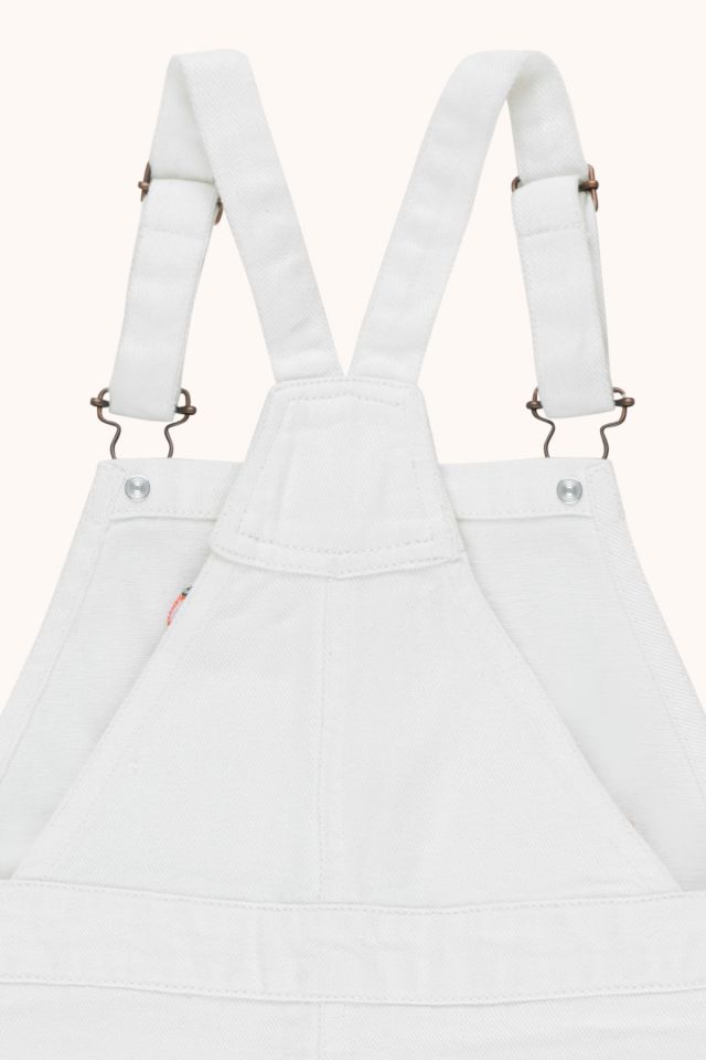 Girls White Denim Skirt