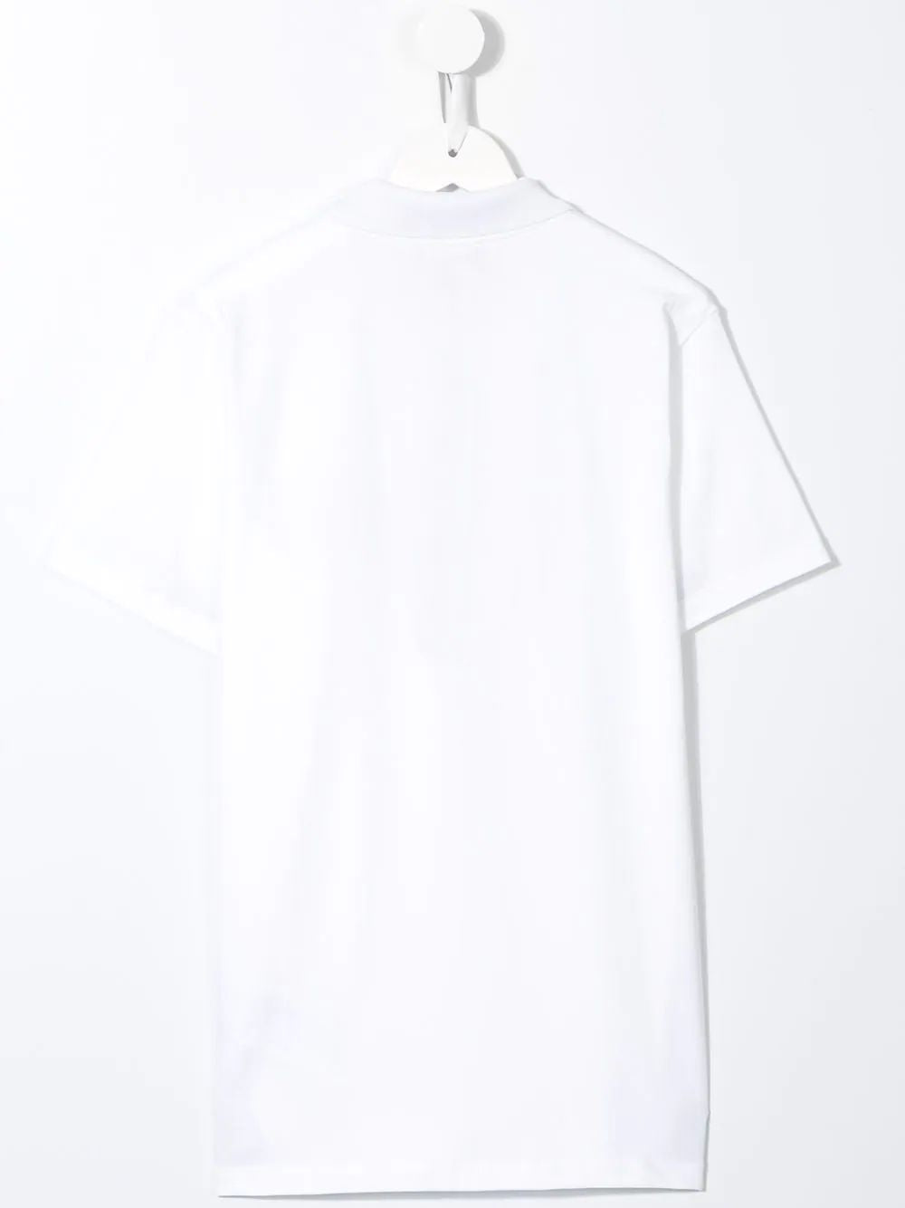 男童白色Logo棉Polo衫