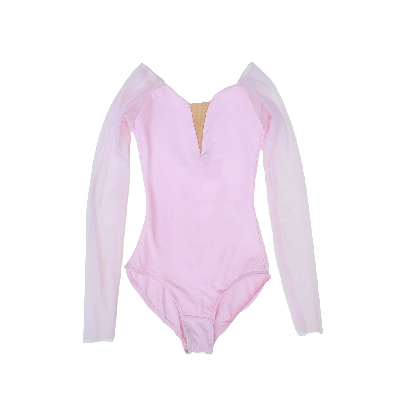 女士粉色长袖芭蕾舞连体衣(DA1931M/Pink)