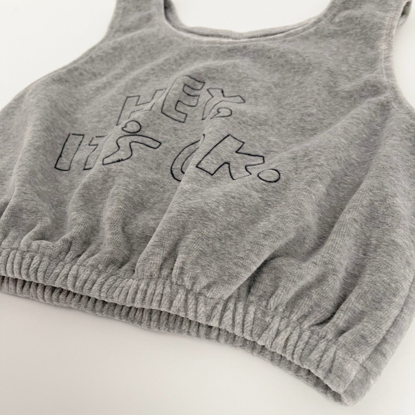 女童灰色Logo背心