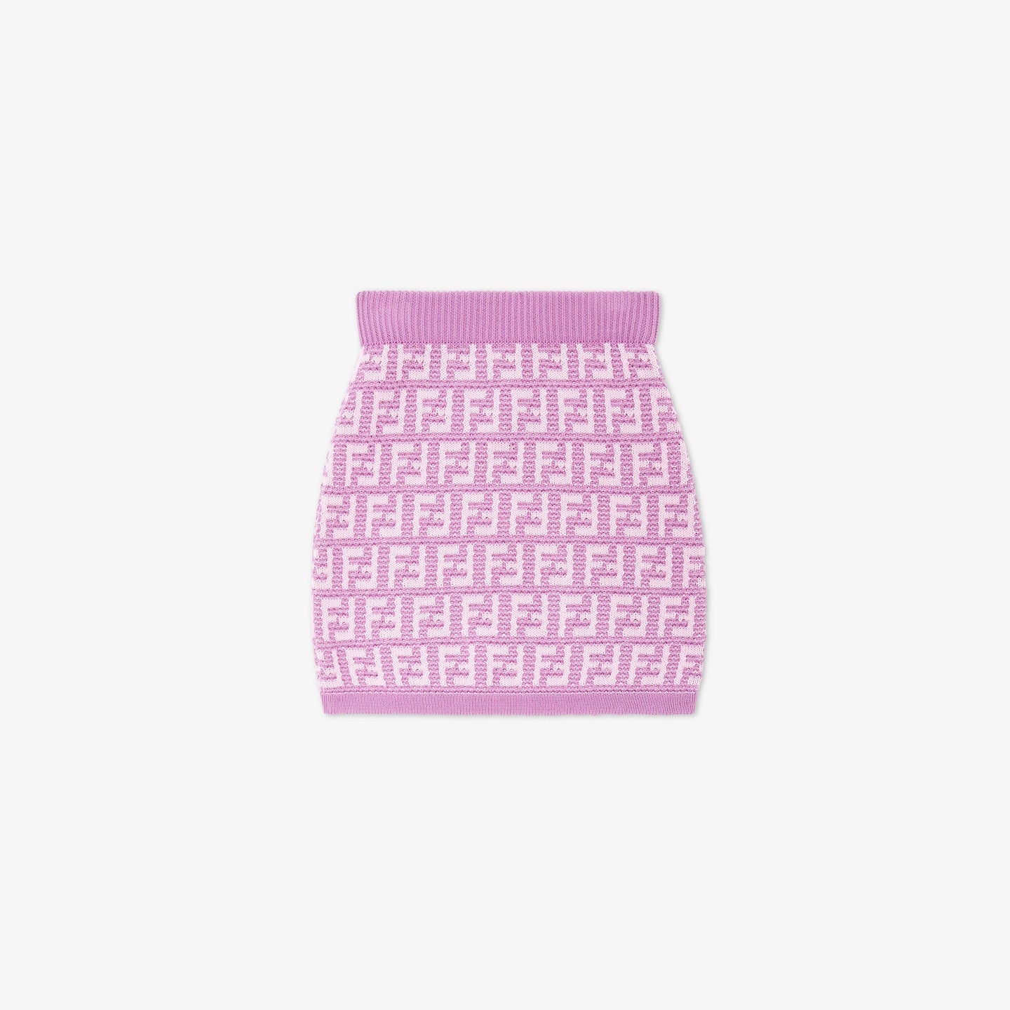 女童紫色Logo针织短裙