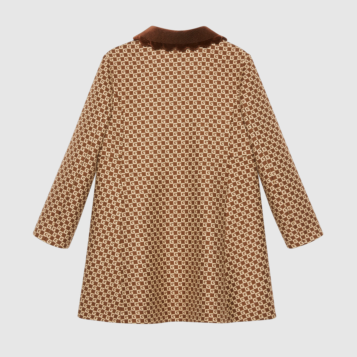 Girls Brown GG Coat