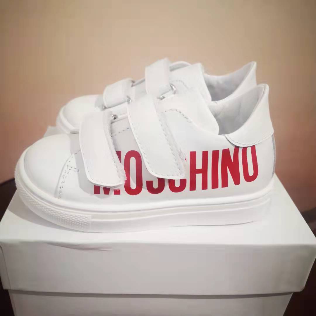 婴儿白色Logo板鞋