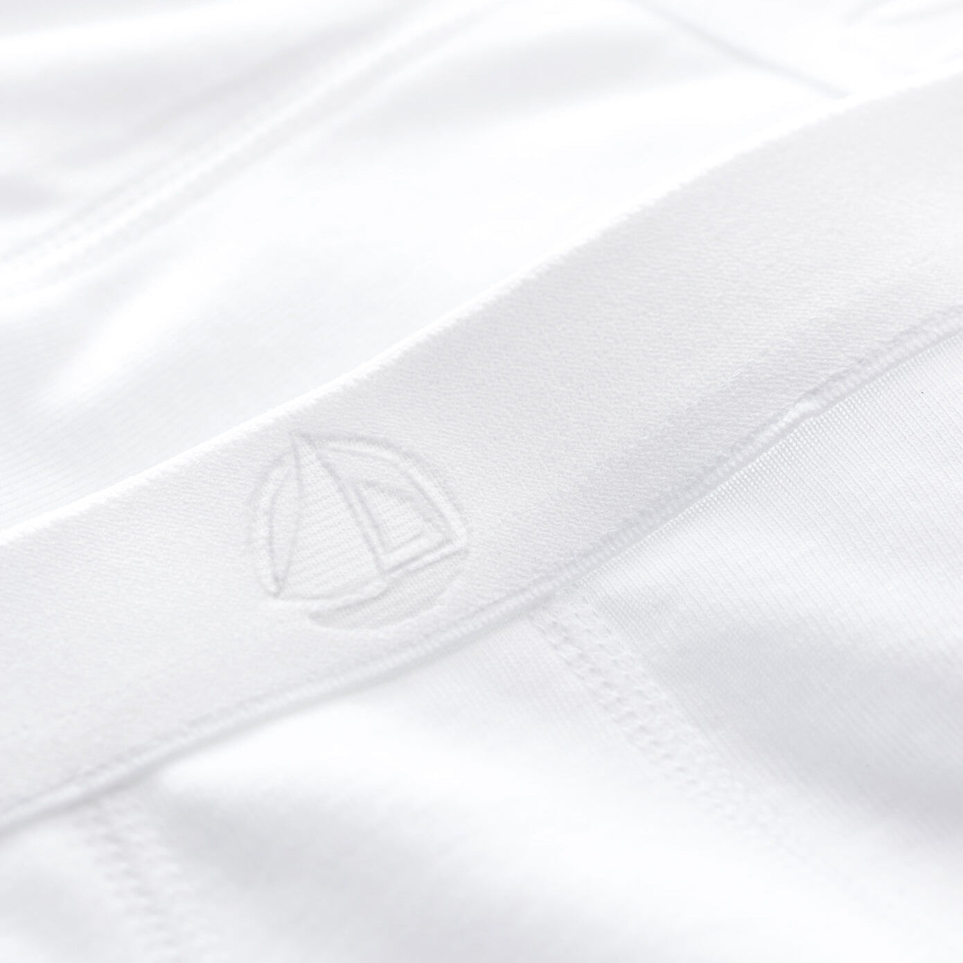 男童白色棉内裤套装(2件)