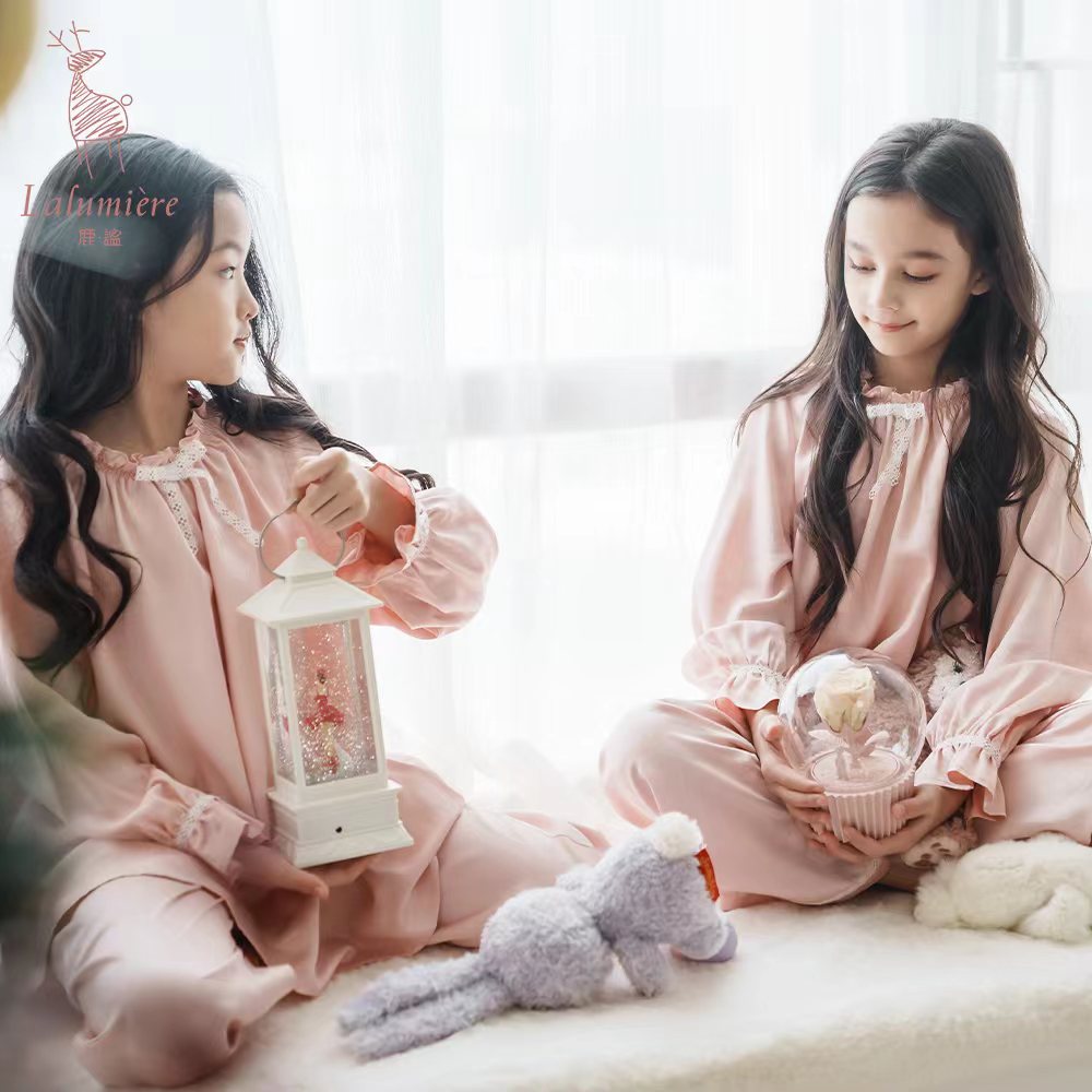 粉色梦幻公主家居服两件套