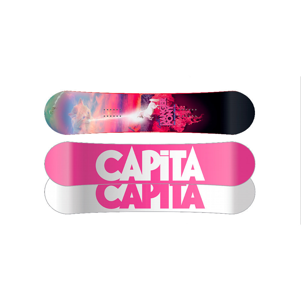 Capita粉色雪板+Union白色固定器组合