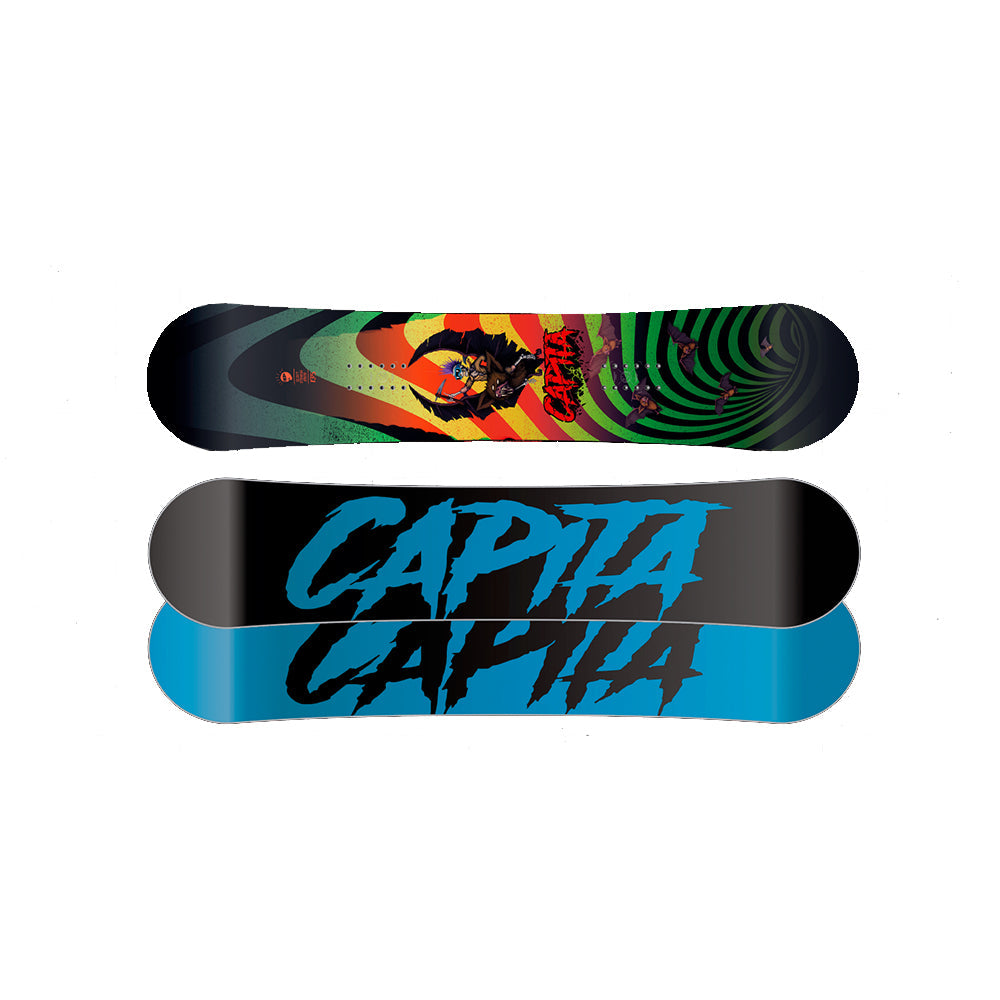 Capita蝙蝠雪板+Union黑色固定器组合