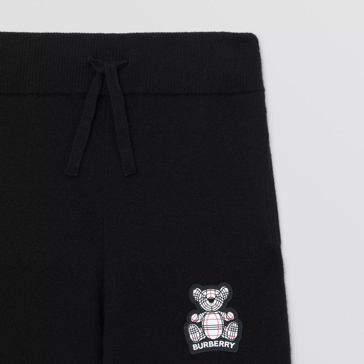 女童黑色羊绒针织长裤