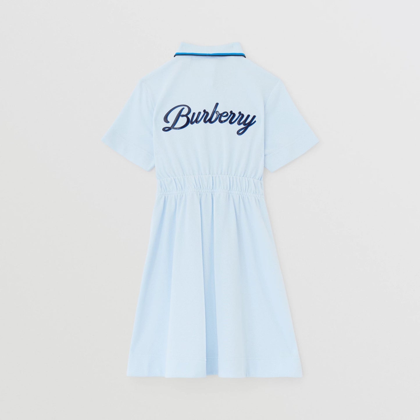 女童浅蓝色Logo棉连衣裙