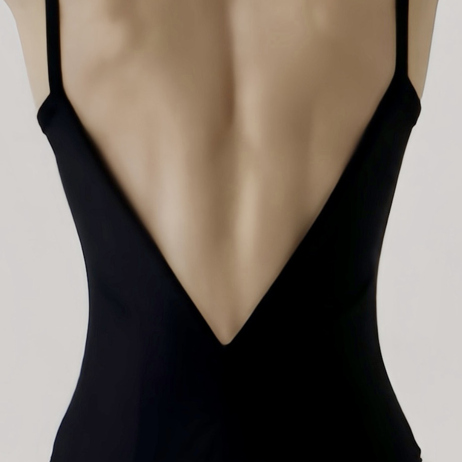 女童黑色芭蕾舞连体衣(New Bella Entrance Exam Leotard Black/black)