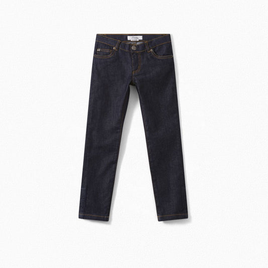 女童深蓝色牛仔长裤