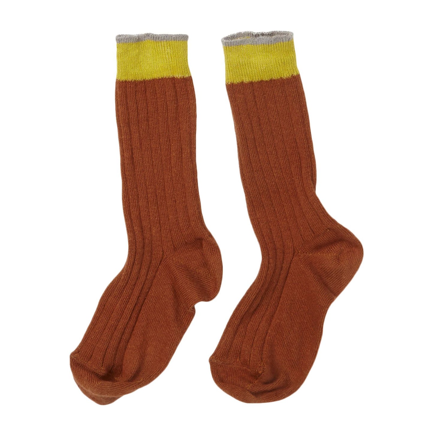 Boys&Girls Dark Red Low Ribbed Knitted Socks