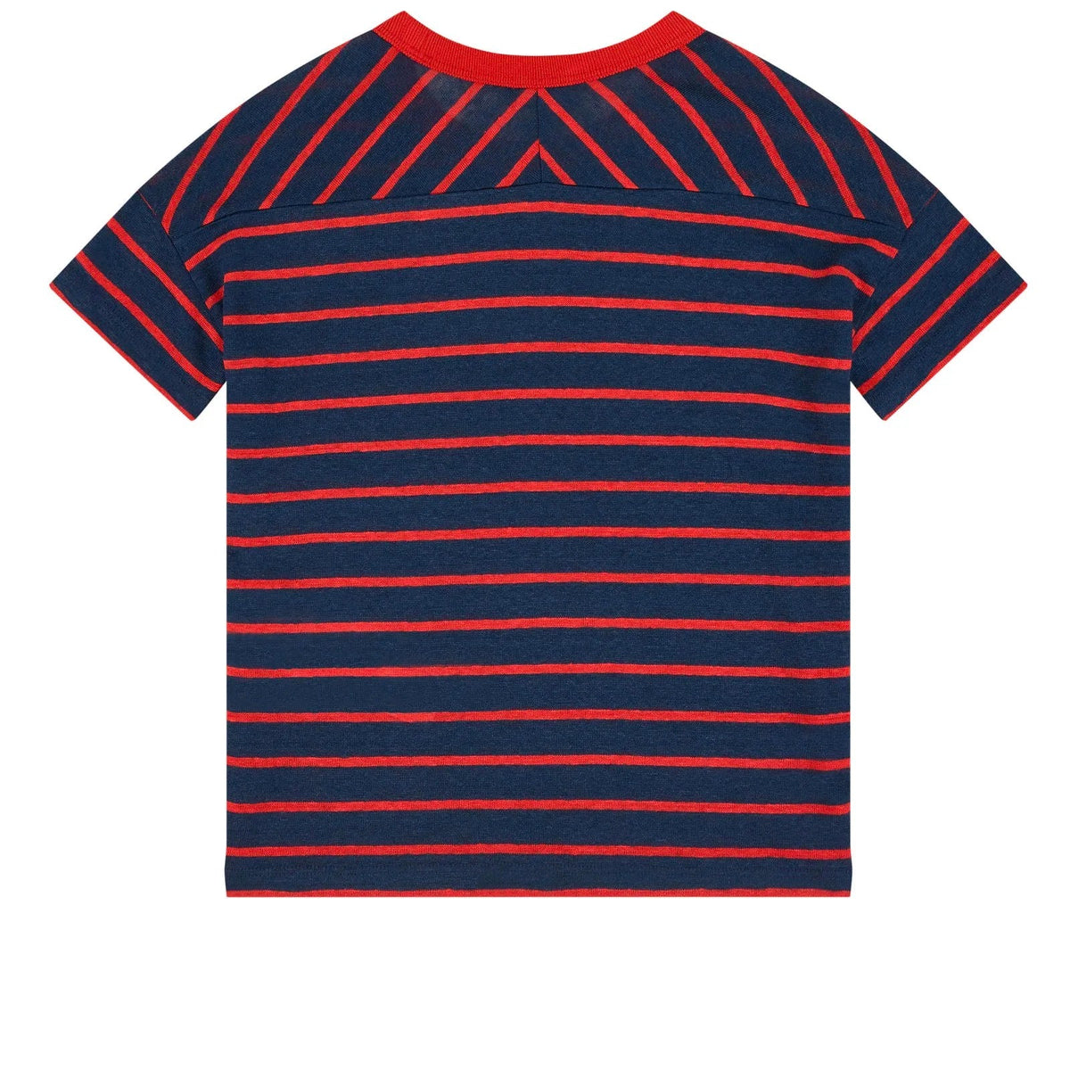 Boys & Girls Navy Stripe Logo T-Shirt