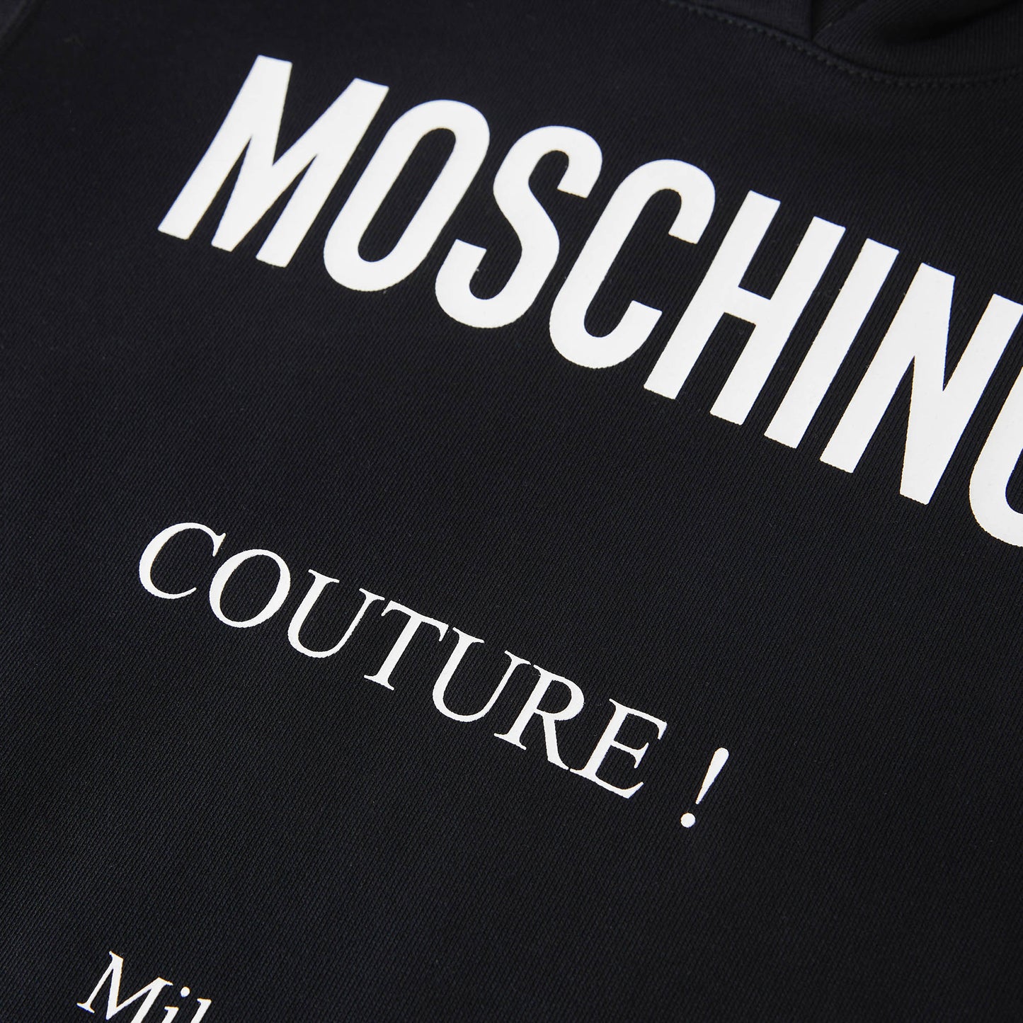 女童黑色Logo棉连衣裙