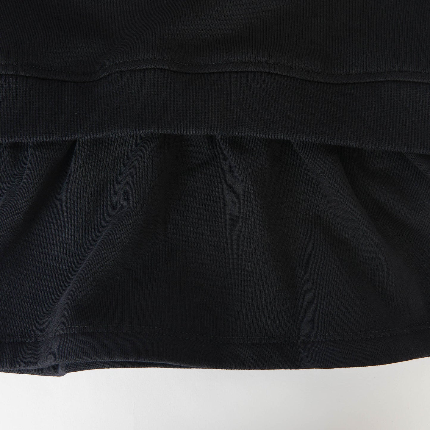 女童黑色Logo棉连衣裙