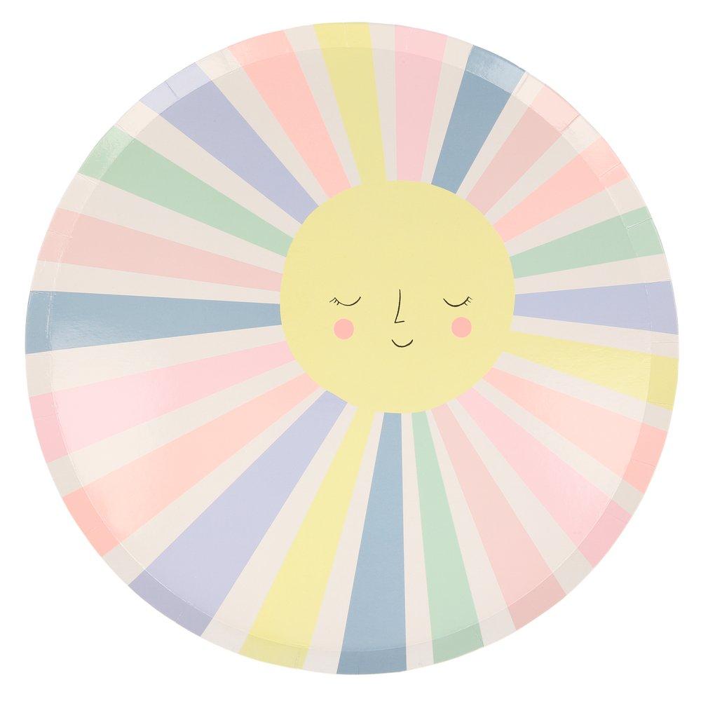 彩虹太阳晚餐盘 (12个装)