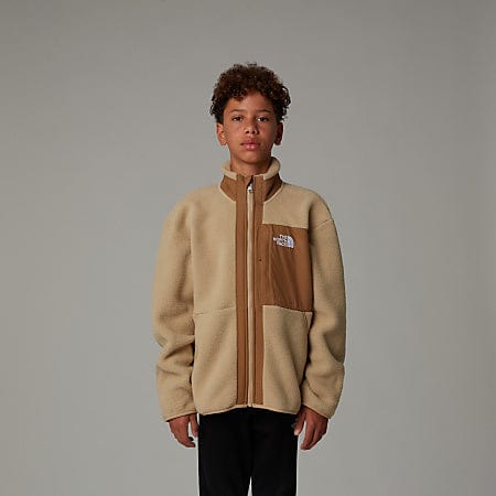 The North Face 男童 Yumiori 羊毛全拉链夹克(米色)