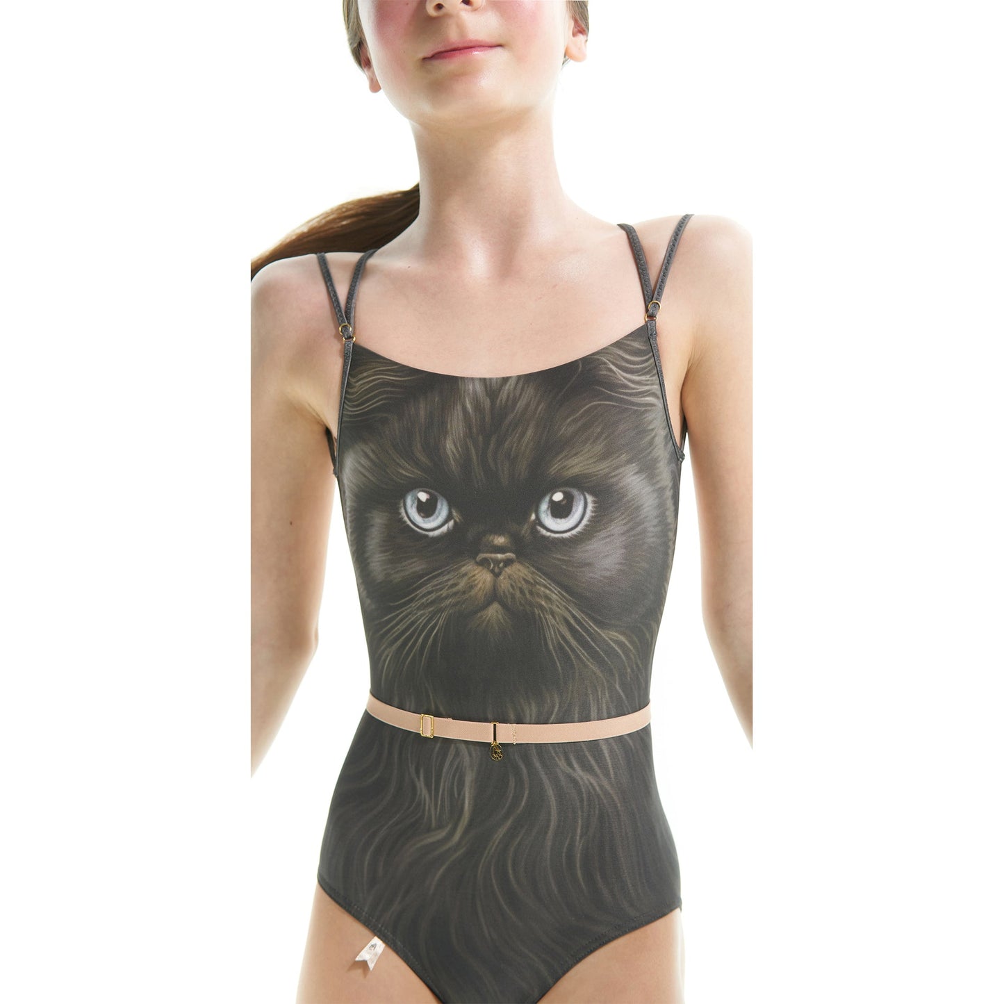 女童黑猫芭蕾舞连体衣(J231LE33VL/murk)