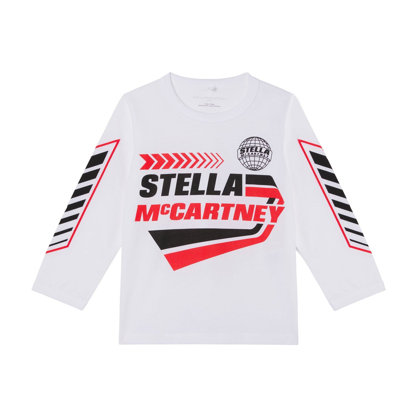 男童白色Logo棉T恤