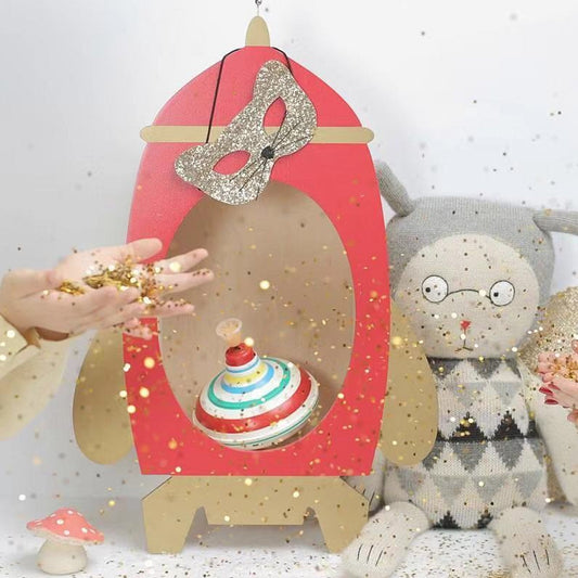 红色火箭装饰架