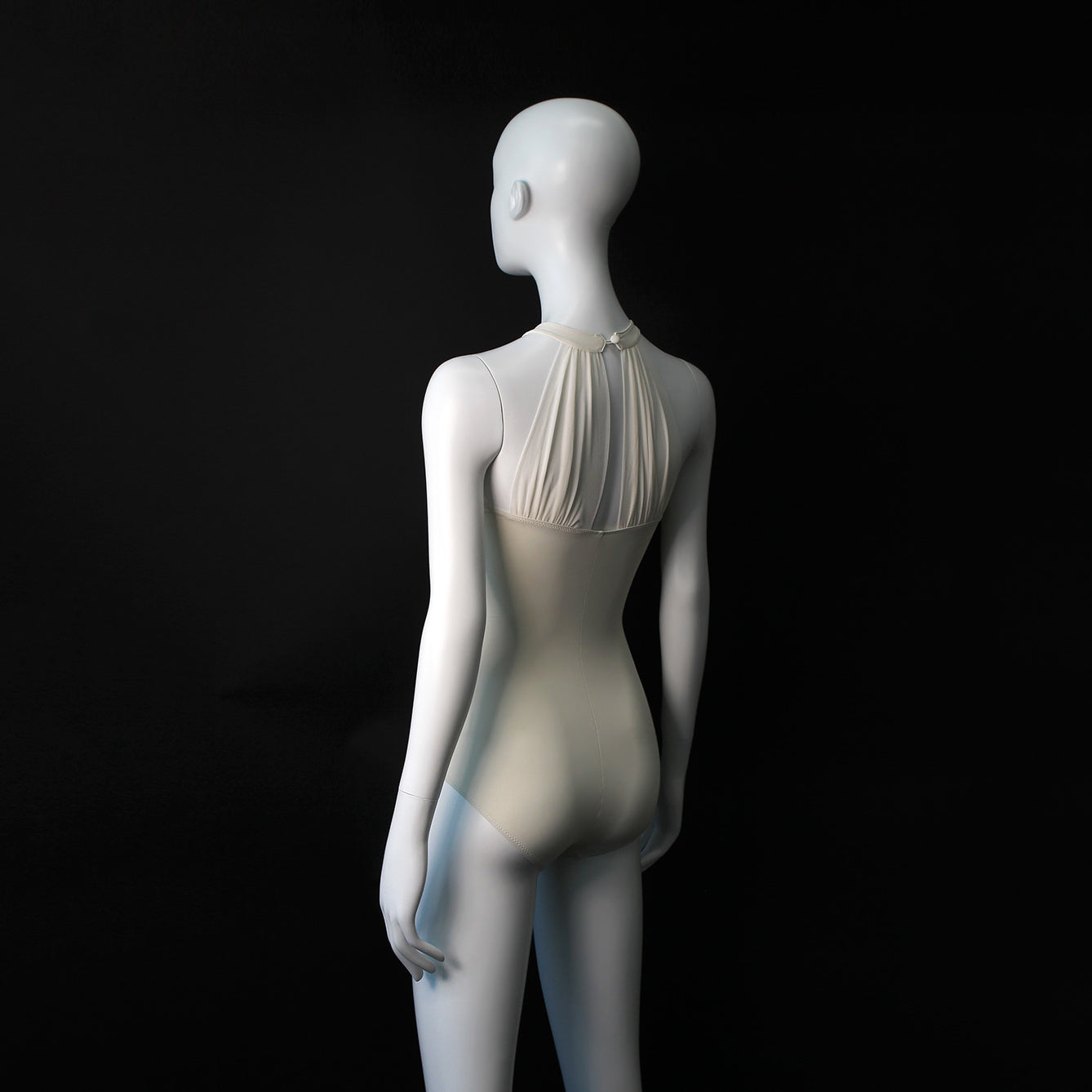女士奶油白芭蕾舞连体衣