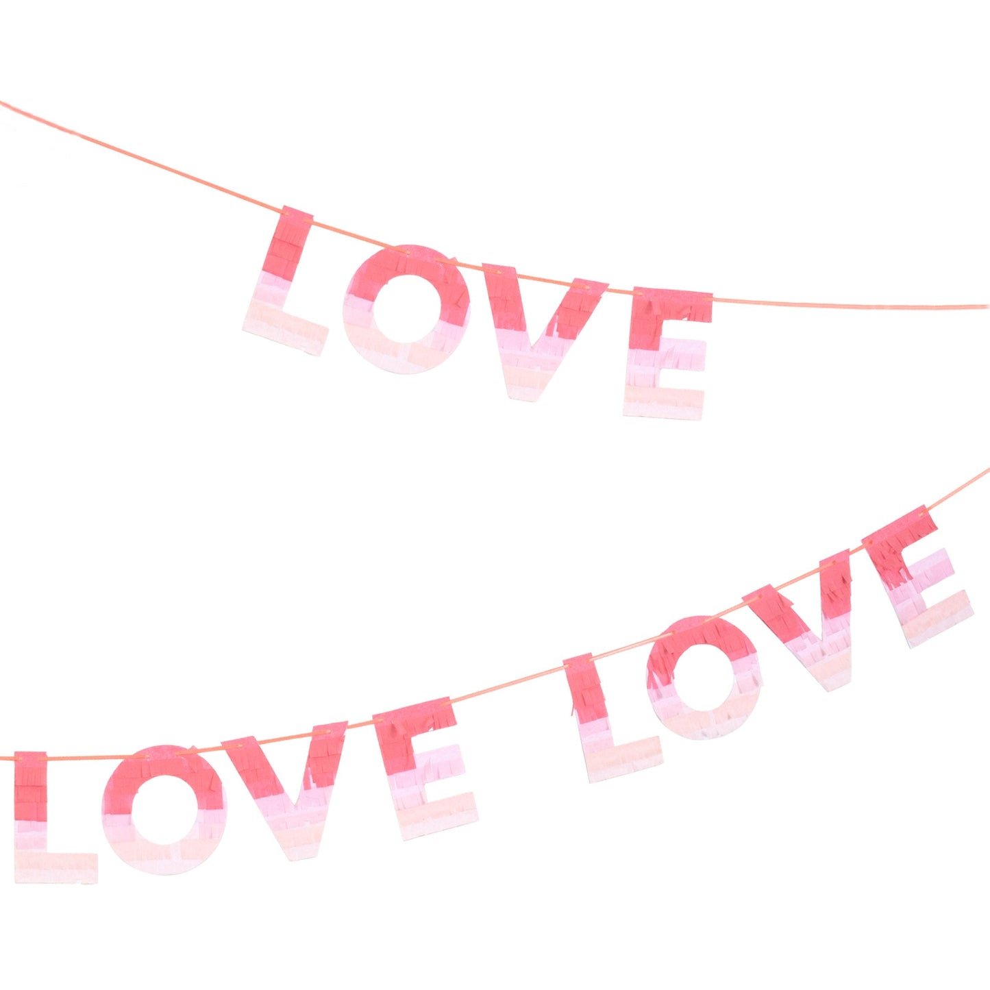 粉色渐变“LOVE”装饰用品