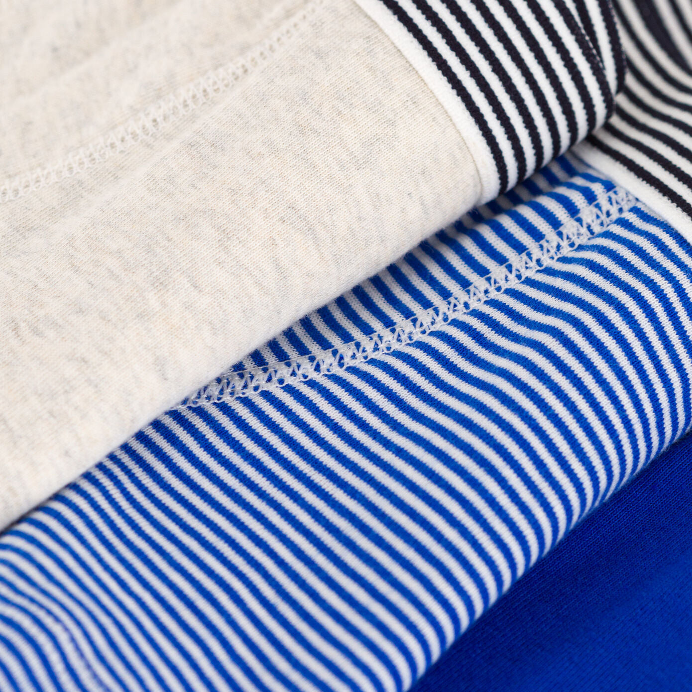 男童蓝色条纹棉内裤套装(3件)