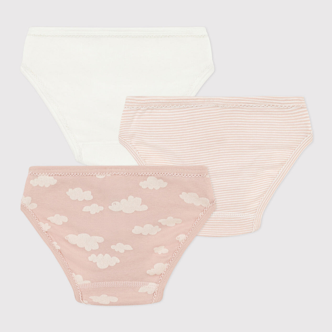 女童粉色棉内裤套装(3件)