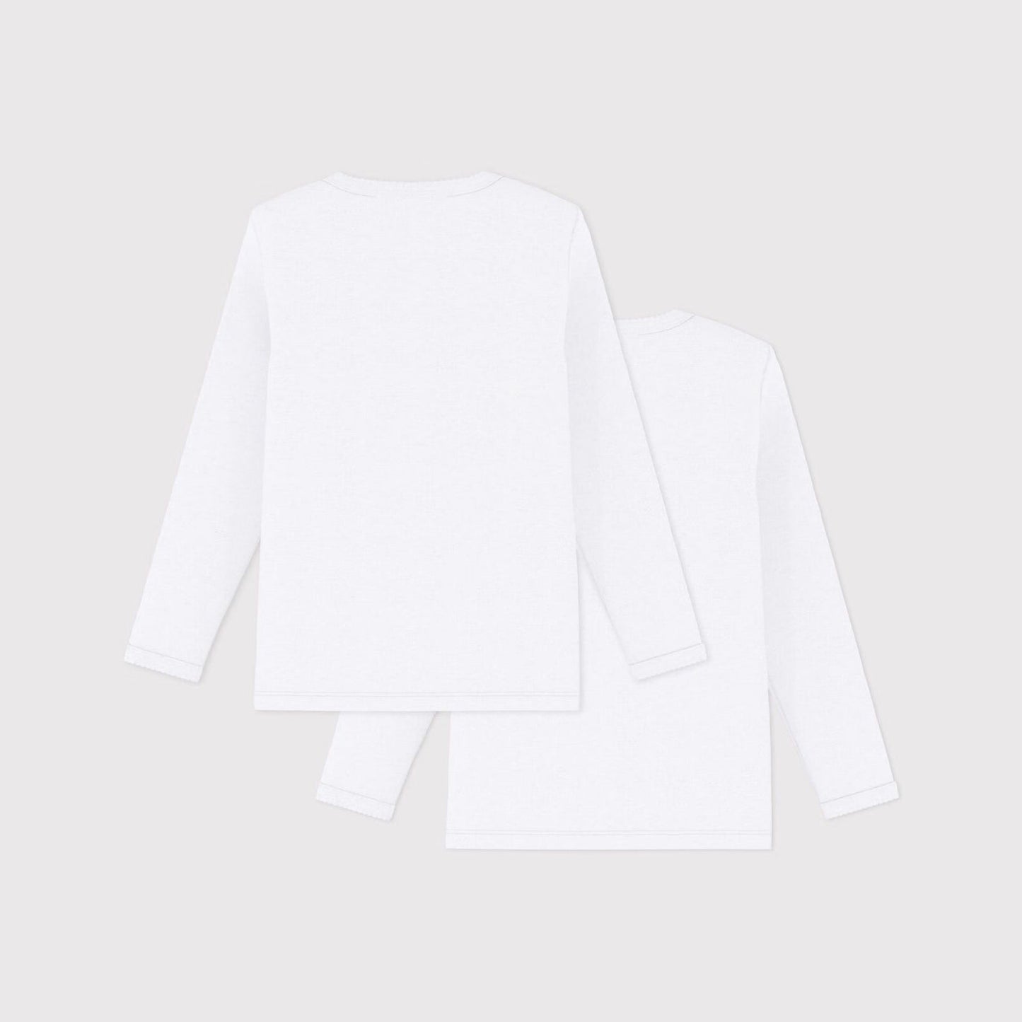女童白色棉衬衫(2件)