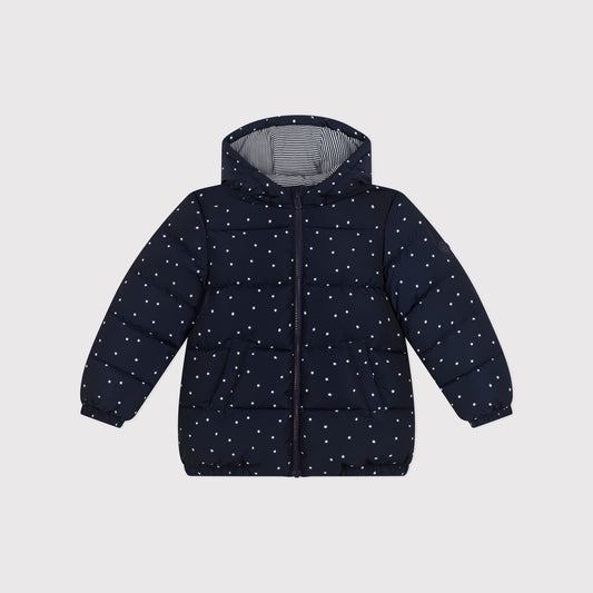 女童深蓝色星星棉服
