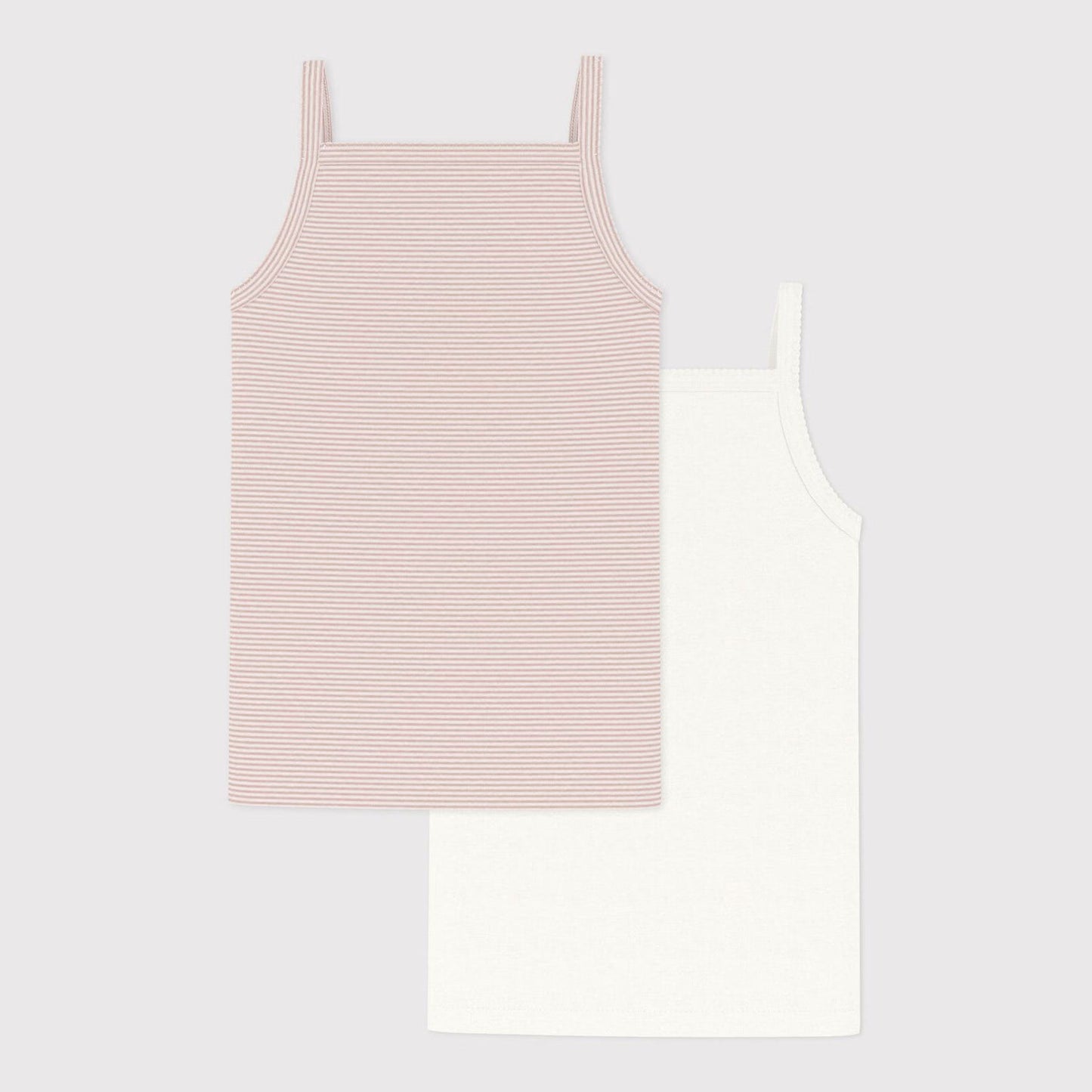 女童粉色Logo棉背心套装(2件)