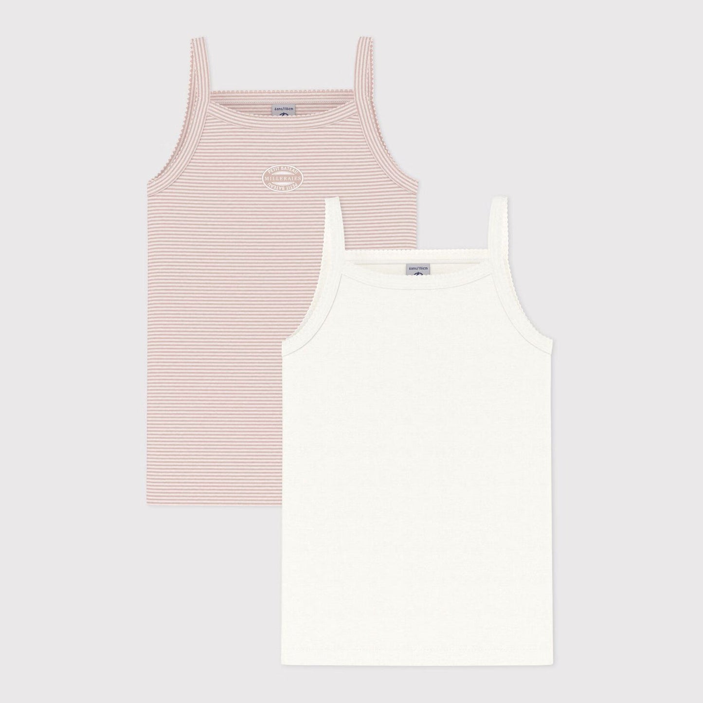 女童粉色Logo棉背心套装(2件)