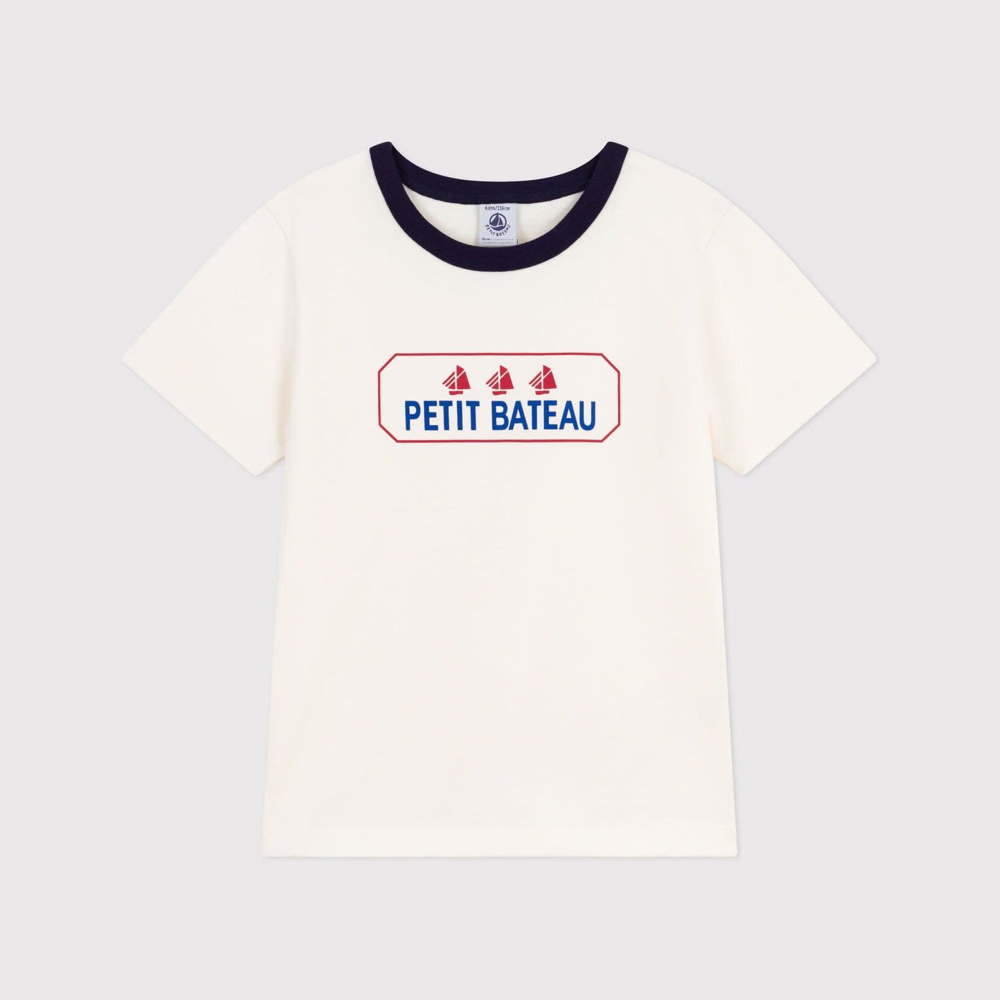 儿童白色Logo棉T恤