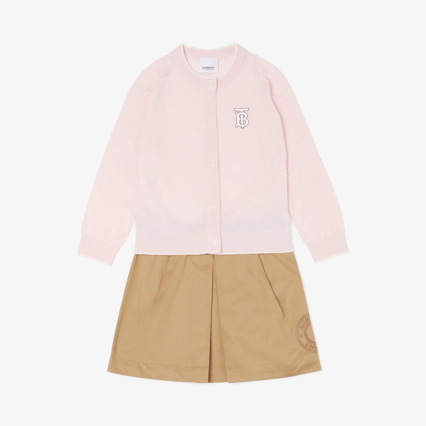 女童粉色Logo开衫