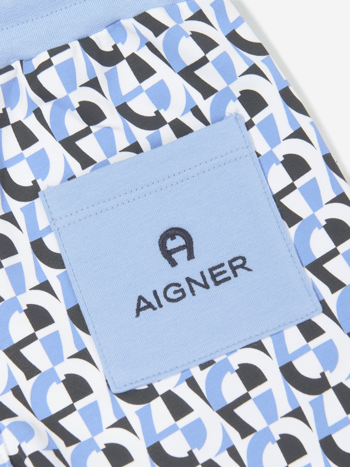 Aigner Baby Logo 蓝色百慕大短裤