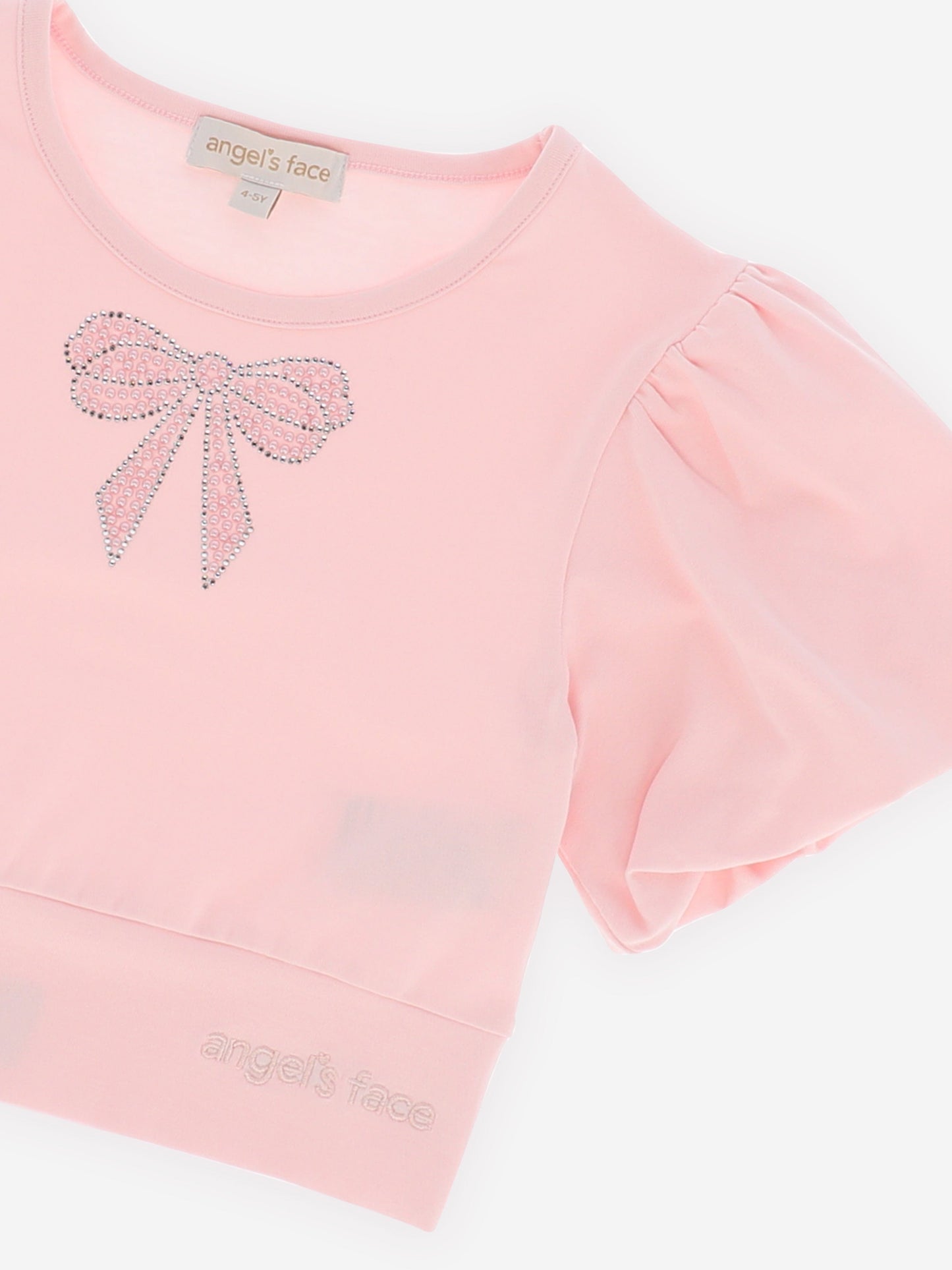 Angels Face 女童 Dollie 珍珠蝴蝶结上衣(粉色)