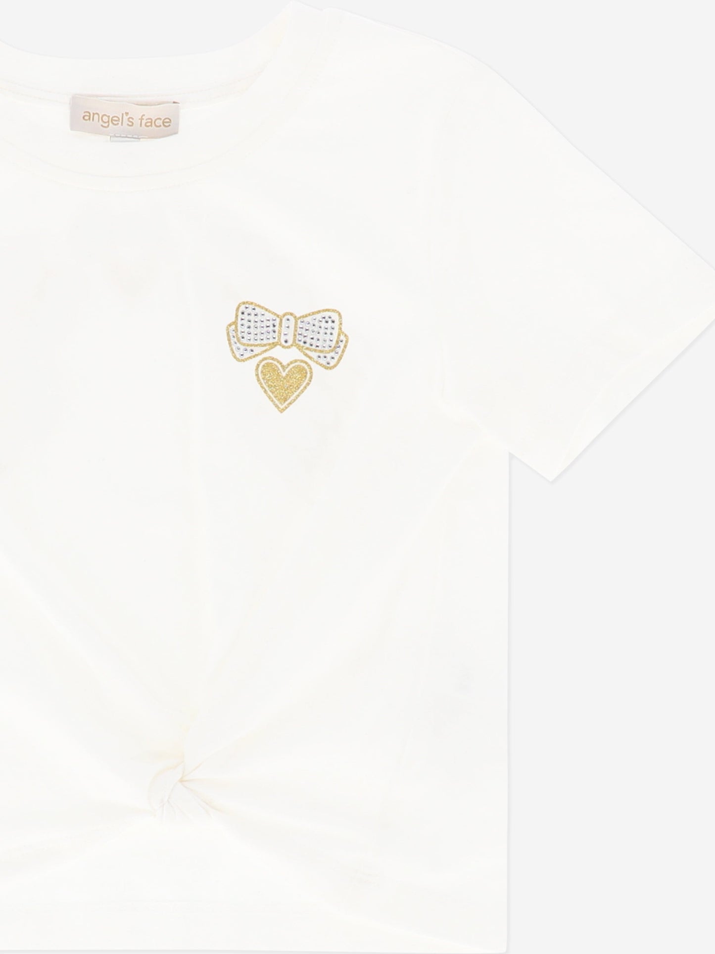Girls Amelia Wings Printed T-Shirt in White