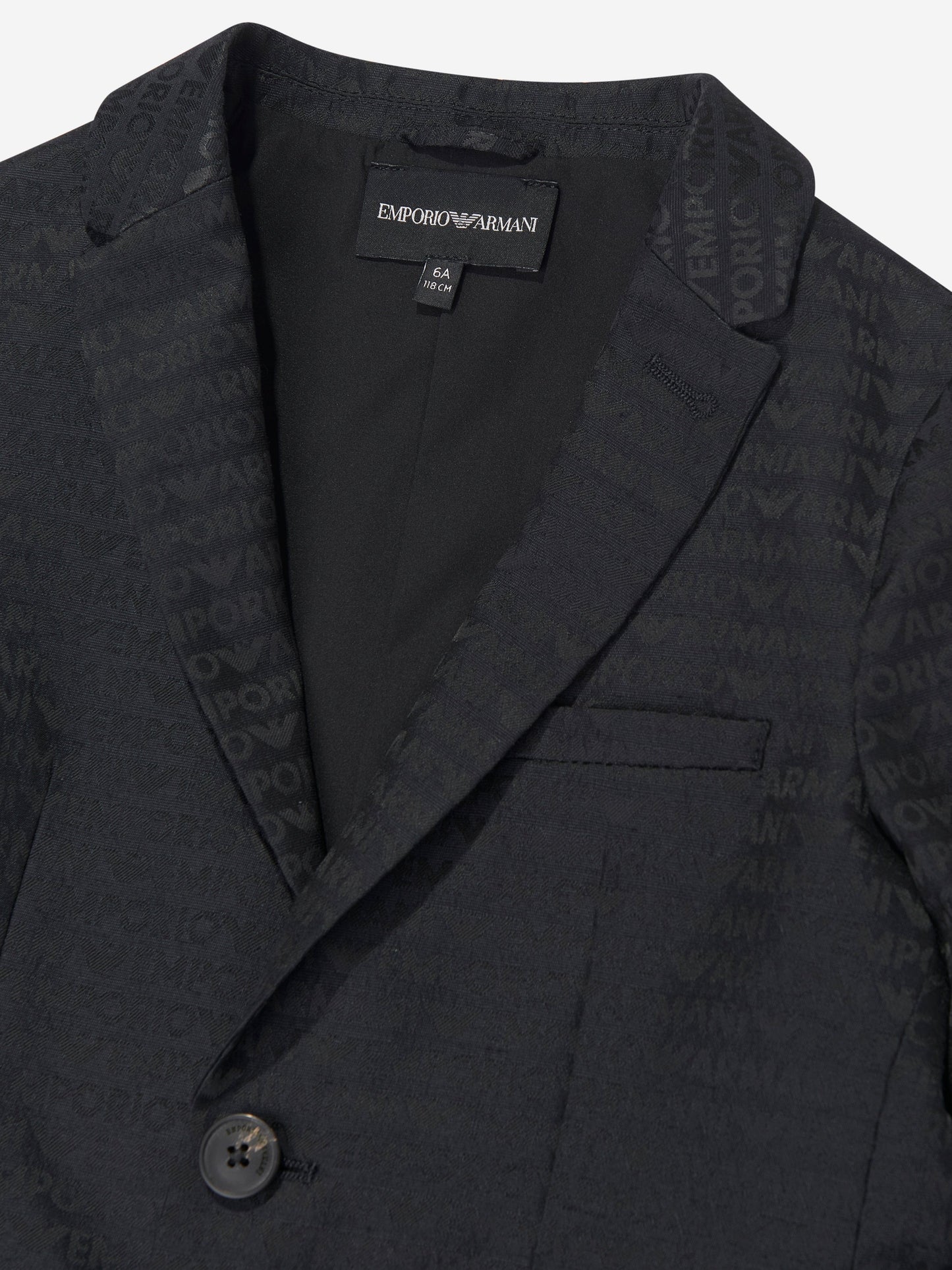 Emporio Armani 男童海军蓝品牌西装外套