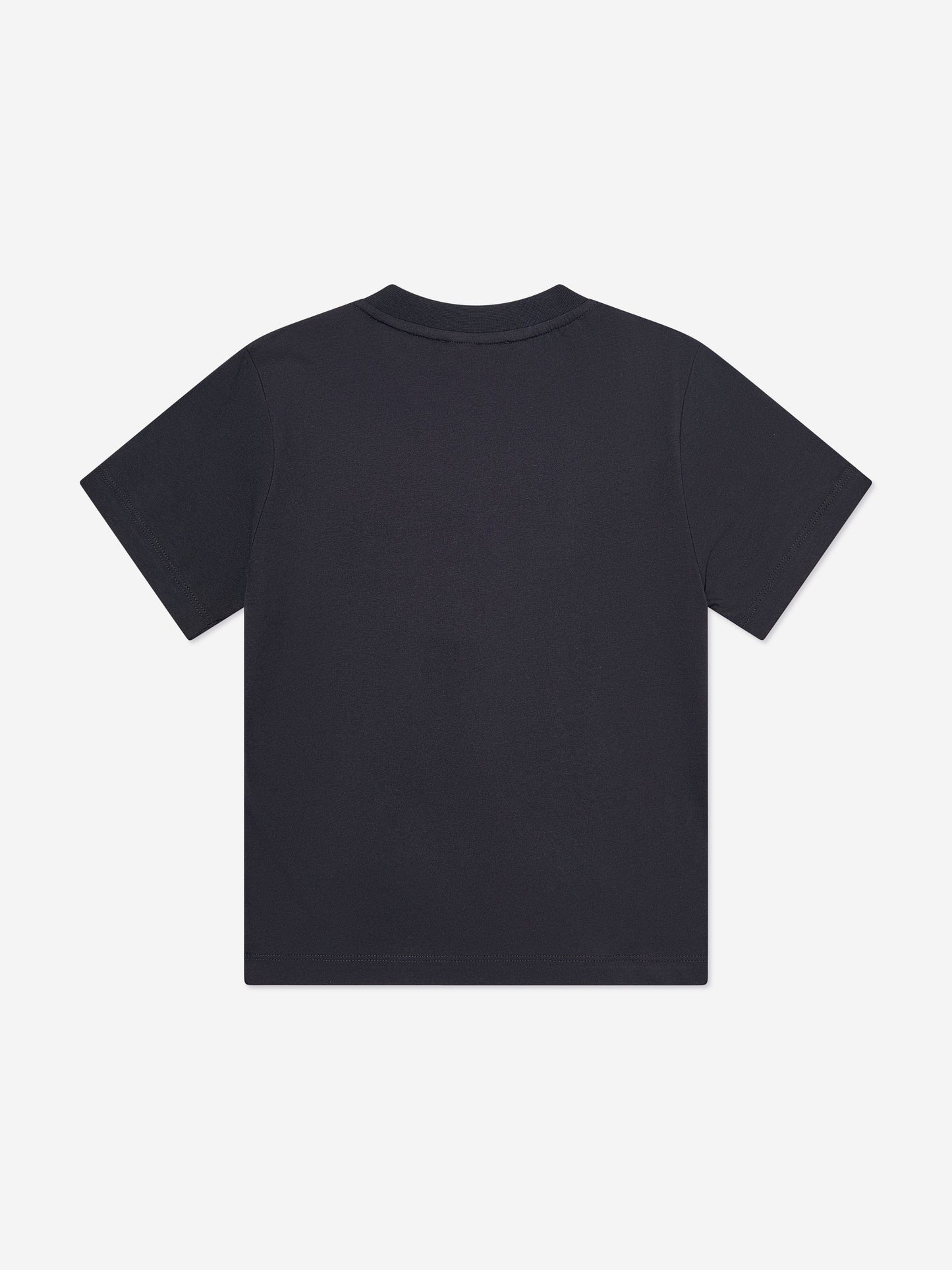 Emporio Armani 男童徽标 T 恤(海军蓝)