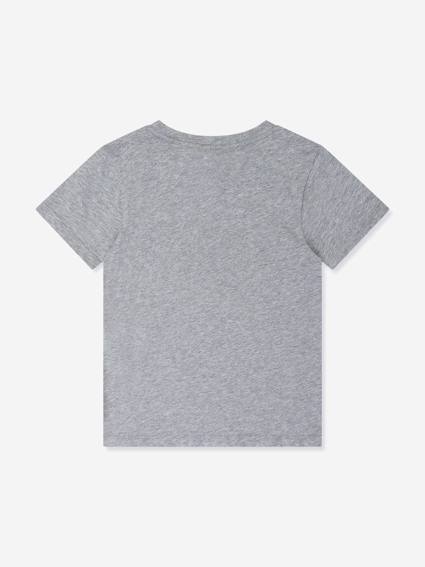 Emporio Armani 男童徽标 T 恤(灰色)