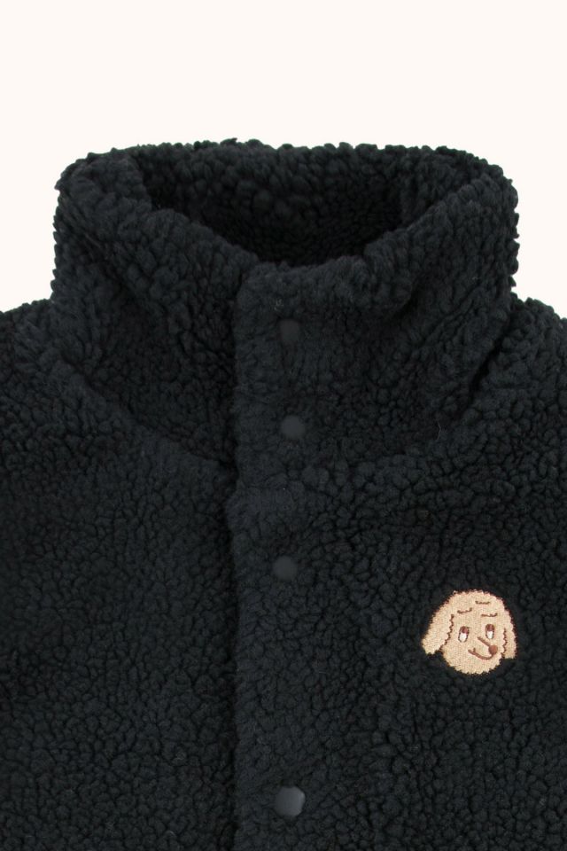 Boys & Girls Black Dog Sherpa Vest