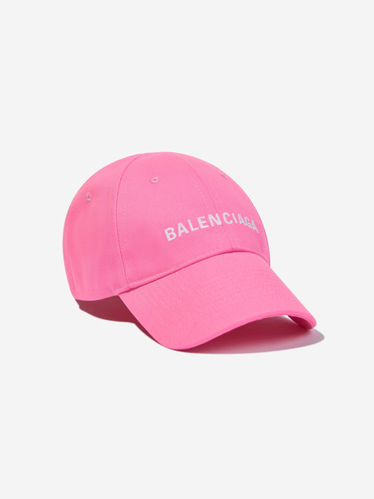Balenciaga Kids 粉色徽标帽