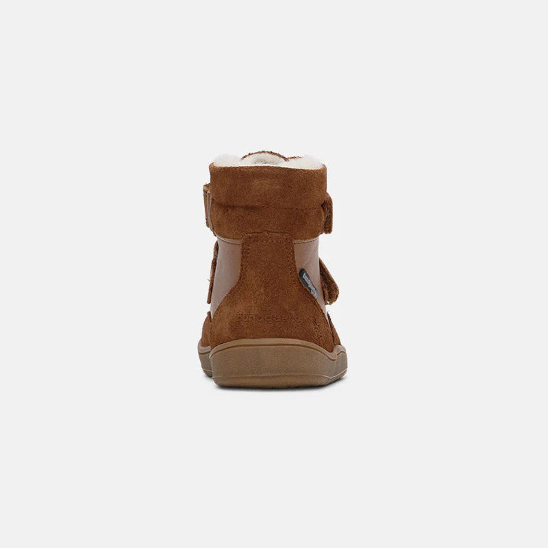 儿童棕色"Basil Strap II TEX"高帮鞋