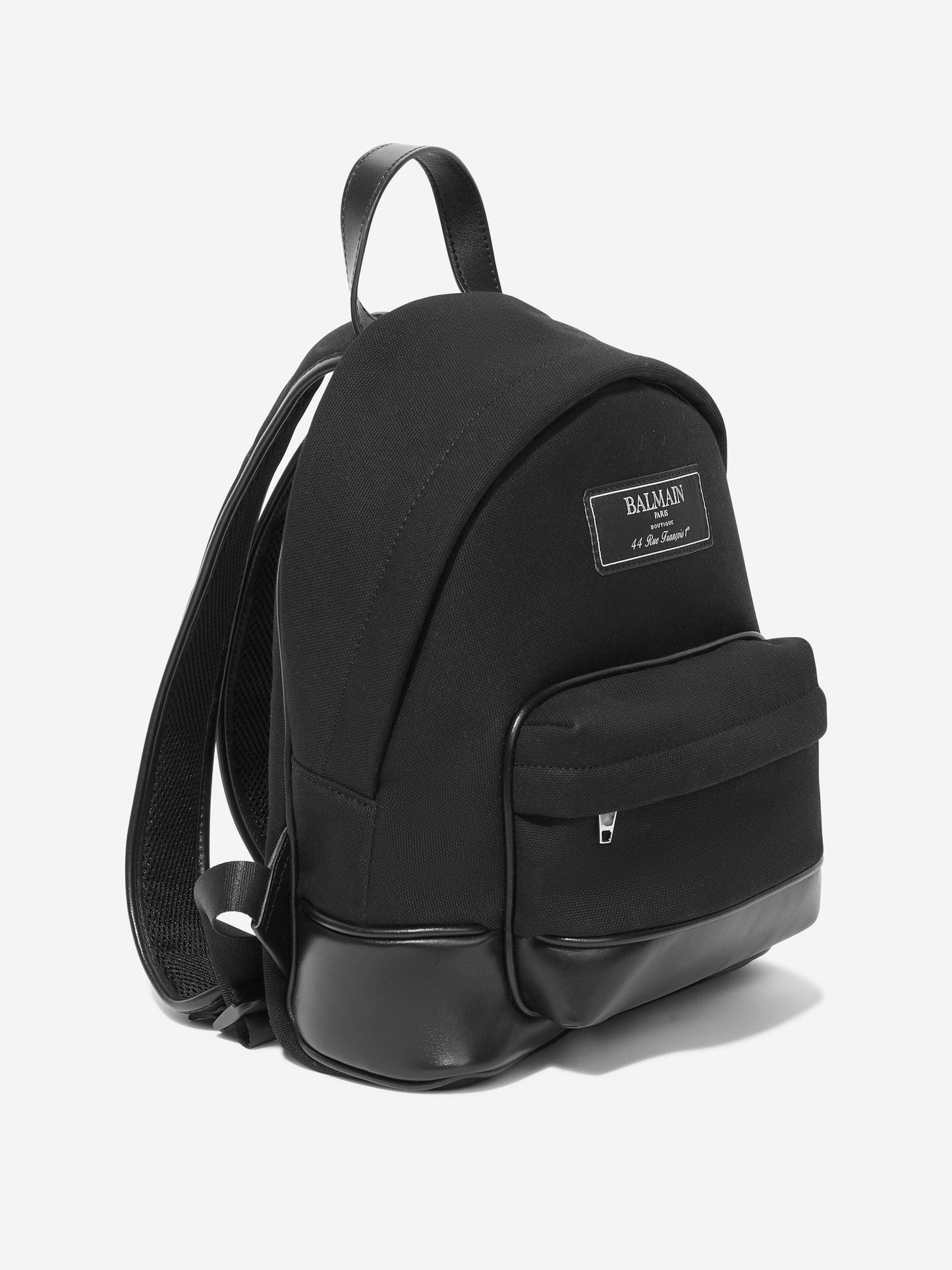 Balmain Kids 徽标背包 黑色(30 厘米)
