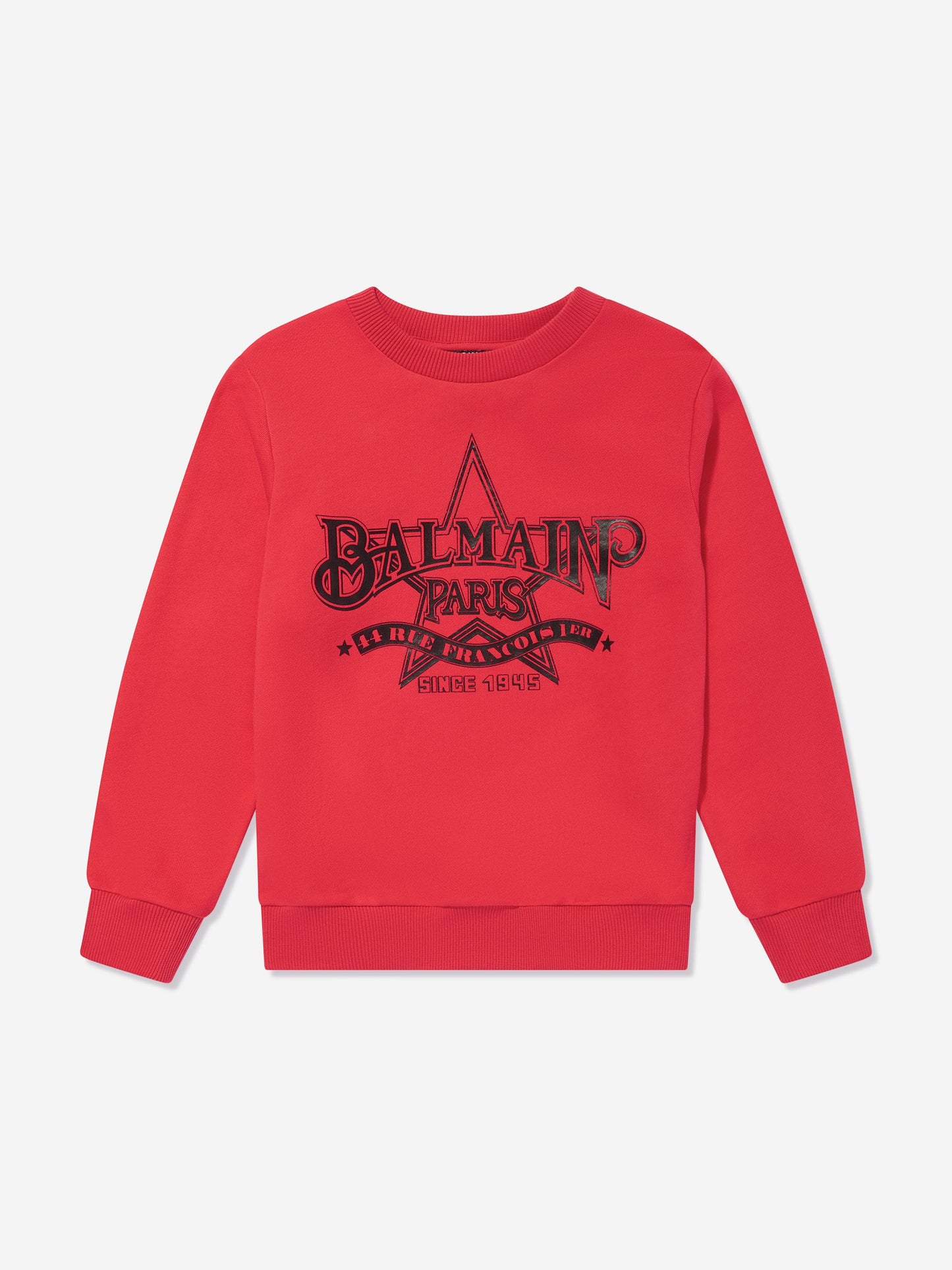 Balmain Kids 徽标运动衫(红色)