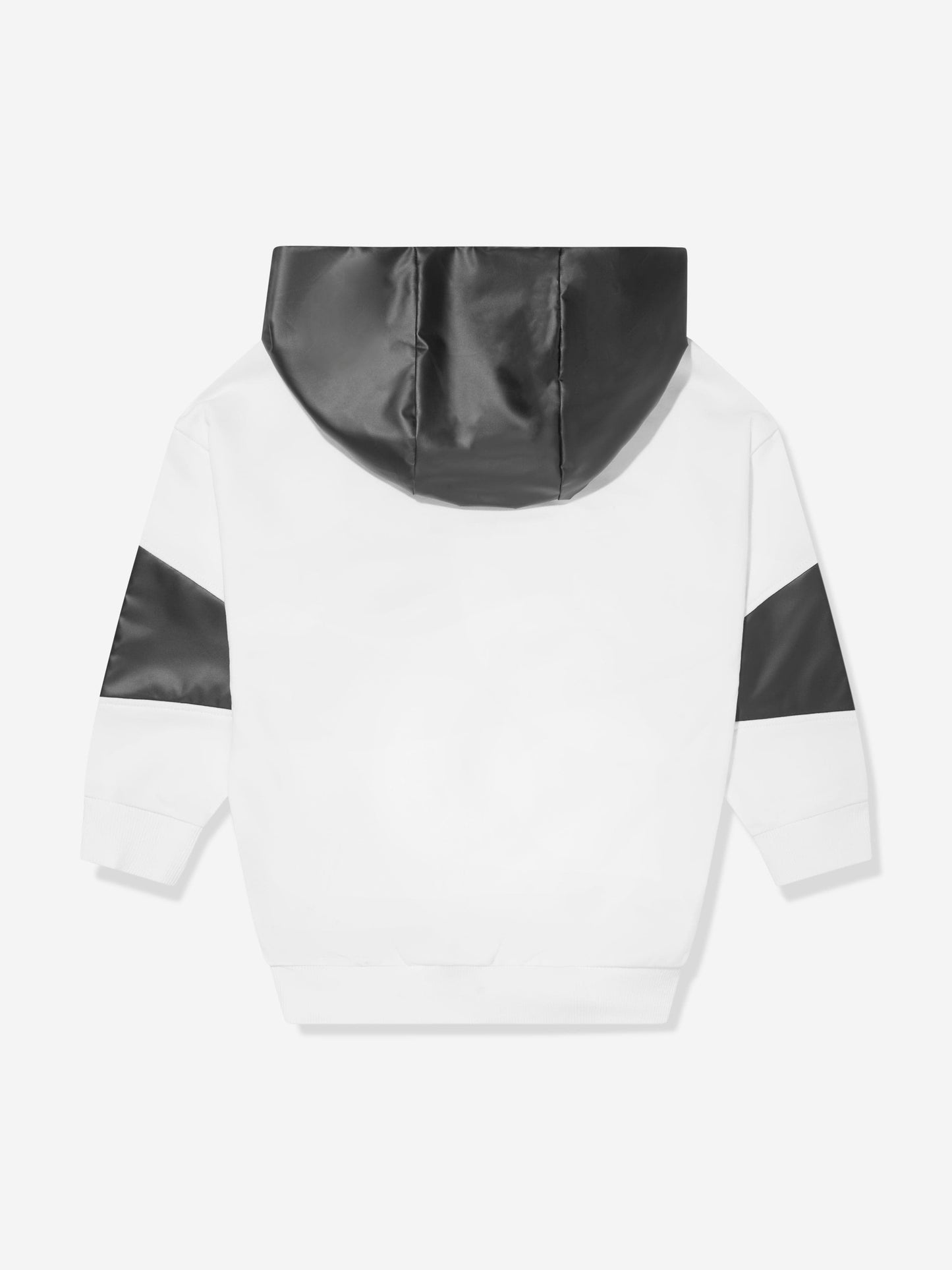 Balmain Boys 巴黎徽标白色连帽衫