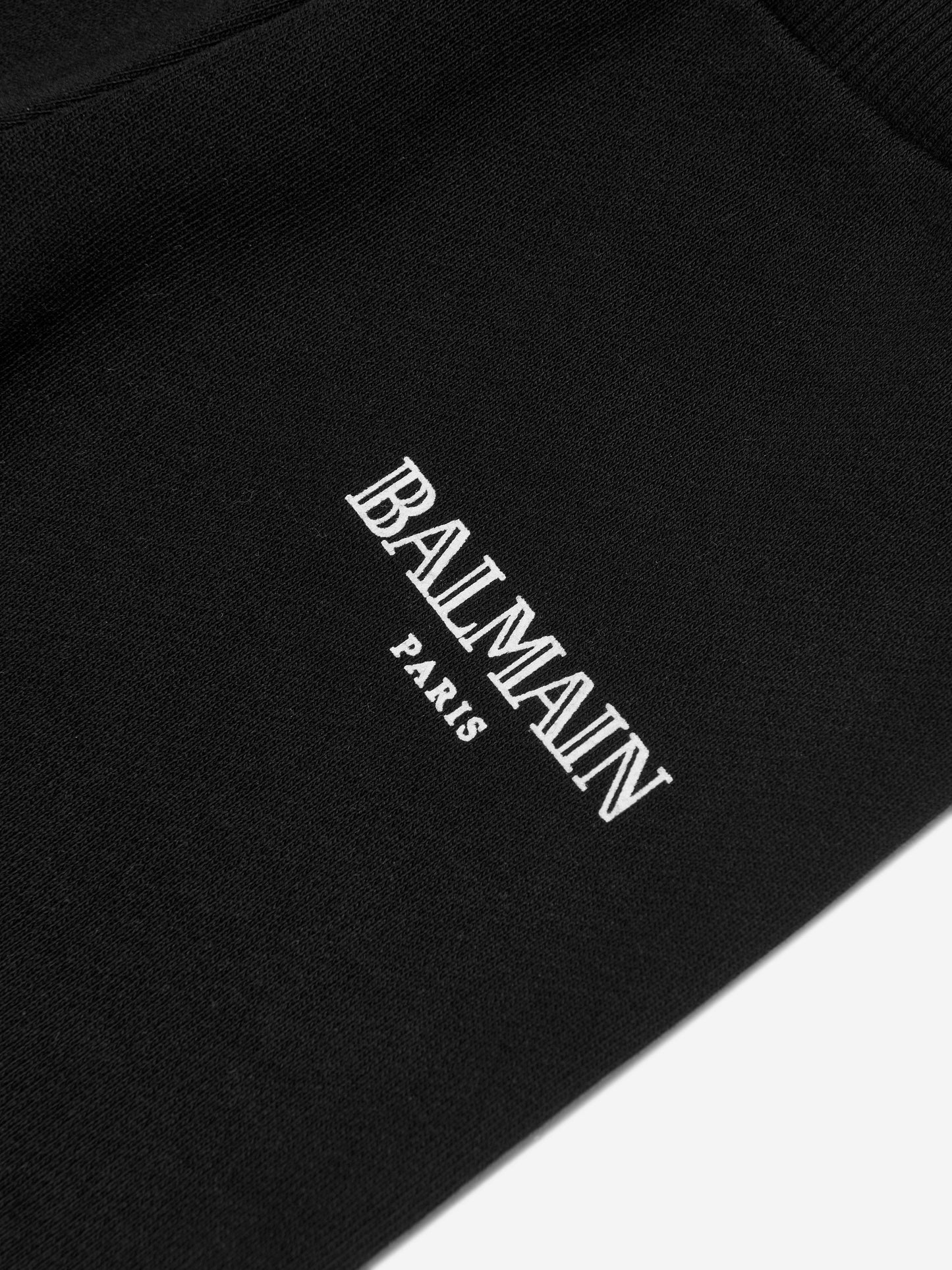Balmain Baby Paris 徽标慢跑裤(黑色)